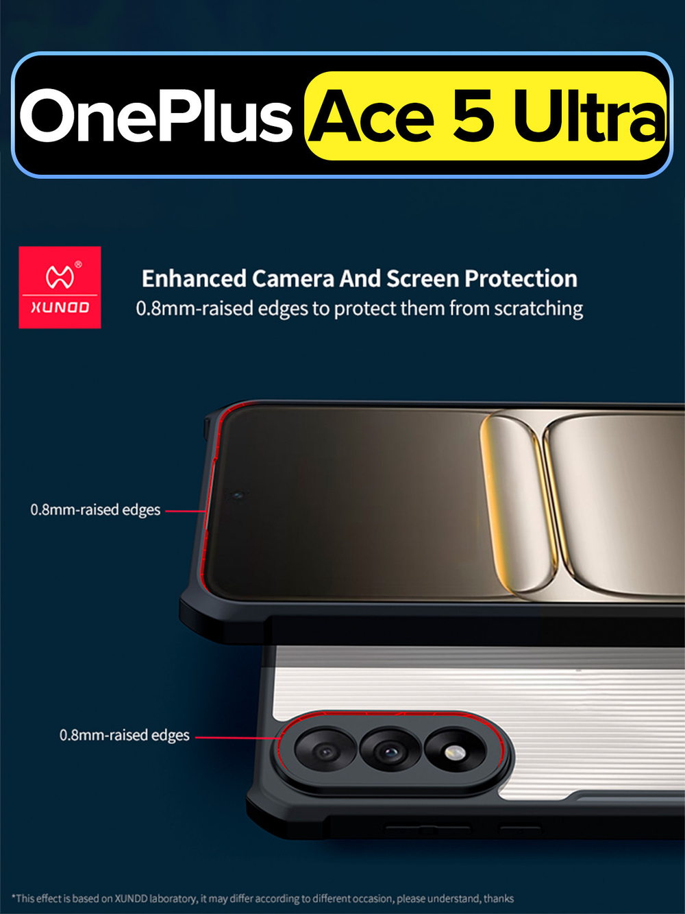 Чехол для OnePlus Ace 5 Ultra противоударный с усиленными углами XUNDD
