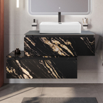 Мебель для ванной со столешницей и накладной раковиной Cezares SLIDER 100 Черный фьюжн SLIDER-1000-1C-SO-NF-P