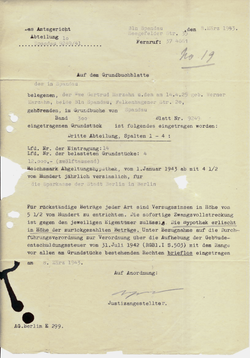 Справка (выписка) Германия 1943 г