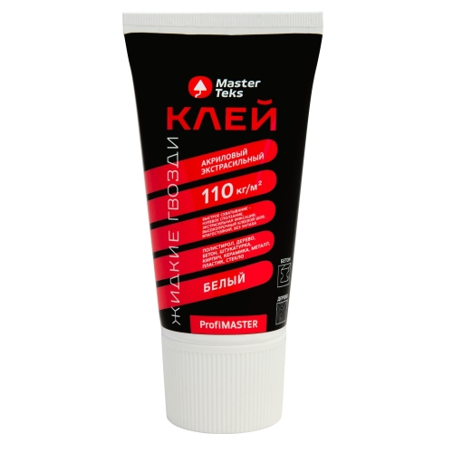 Жидкие гвозди акрил Master Teks РМ экстрасильные 110 кг/м2 белый 0,2кг