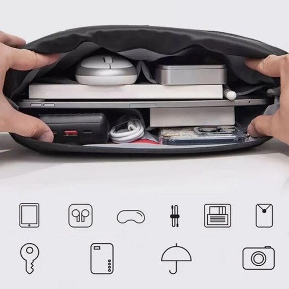 Сумка кросс боди WiWU Space Exploration Message Bag X 10.9&quot; Black (SEMBXBLK)