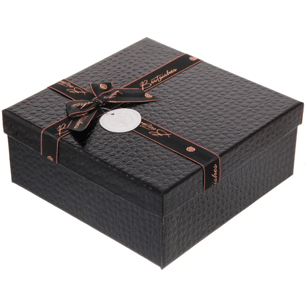 Коробка подарочная «Текстура» 24*24*10 см, черный