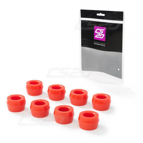 Втулка амортизатора ВАЗ 2101 заднего полиуретан красный Drive 8 шт. CS20