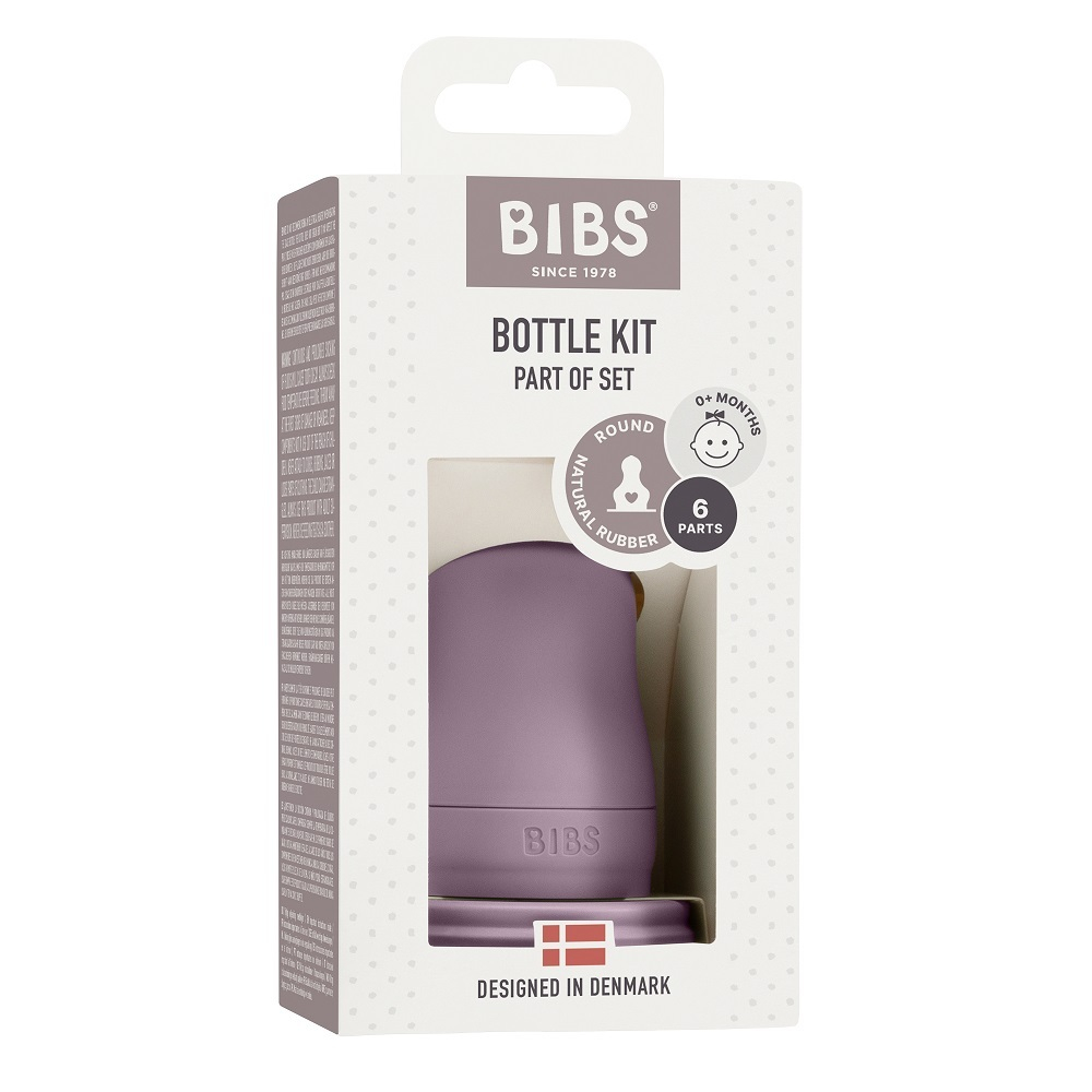 BIBS Bottle Kit Latex Mauve - Набор аксессуаров с латексной соской