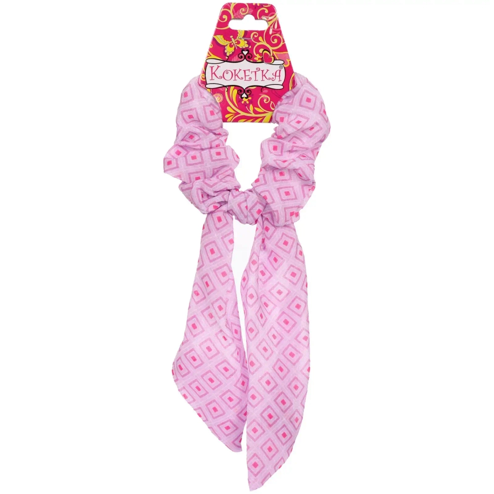 Резинка для волос «La Belle», ромбики, микс 6 цветов, 8*13см (подвес Кокетка)