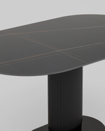 Стол обеденный Mystery 130х80 см чёрный керамика