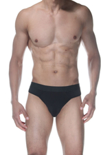 Черные мужские трусы-стринги с широкой резинкой (Размер: XL) (Цвет: черный)