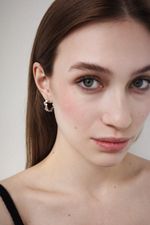 Серьги Конфетти c латунью