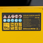 Скарификатор-аэратор бензиновый SAG-400, 212 см3, -15/+10 мм, 40 см Denzel