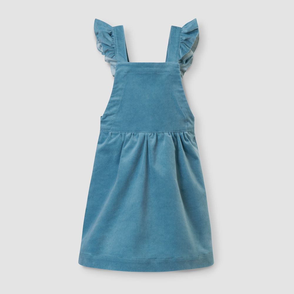 Сарафан из микровельвета цвета лазури