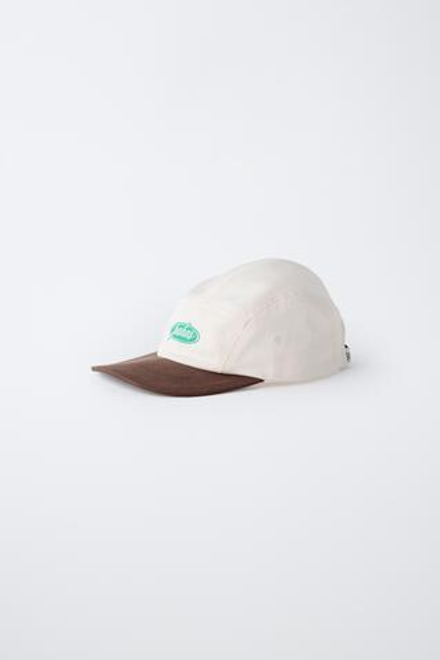 ZARA X PUKAS КЕПКА С ВЫШИВКОЙ PUKAS SURF, ОТТЕНКИ КОРИЧНЕВОГО