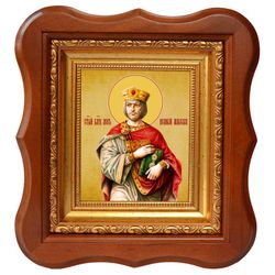 Лев Великий Макелла благоверный император. Икона на холсте.