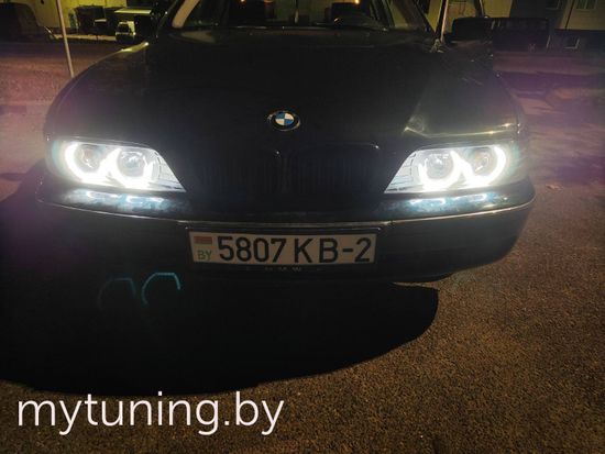 Передние фары Bmw 5 E39 daylight black