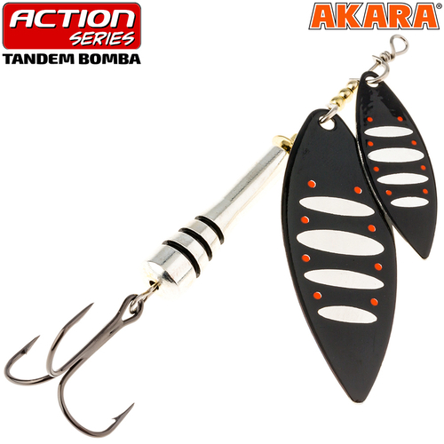 Блесна вращающаяся Akara Action Series Tandem Bomba 1/3 15 гр. 1/2 oz. A14