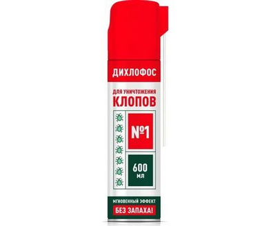 Дихлофос №1 BOZ 600мл., трубочка (от тараканов/муравьев/клопов/блох/мух/ос/кожеедов) б/запаха