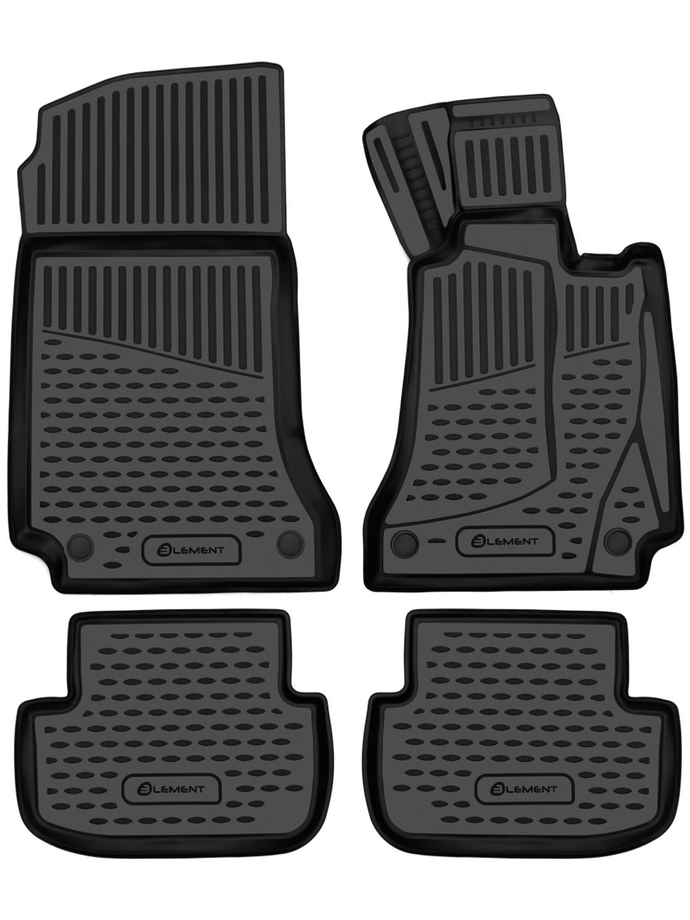 Коврики 3D в салон для MERCEDES-BENZ C-klasse 2014 -правый руль, купе Австралия, 4шт. (полиуретан)  ELEMENT3DAN1213210K