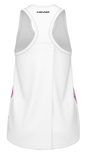 Футболка для мальчика теннисная Head Girls Vision Agility Tank Top - print Vision/ярко-розовый