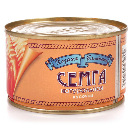 Семга Кусочки натуральная 240 гр