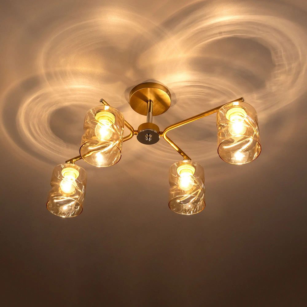 Citilux Клод CL137142 Люстра потолочная Золото