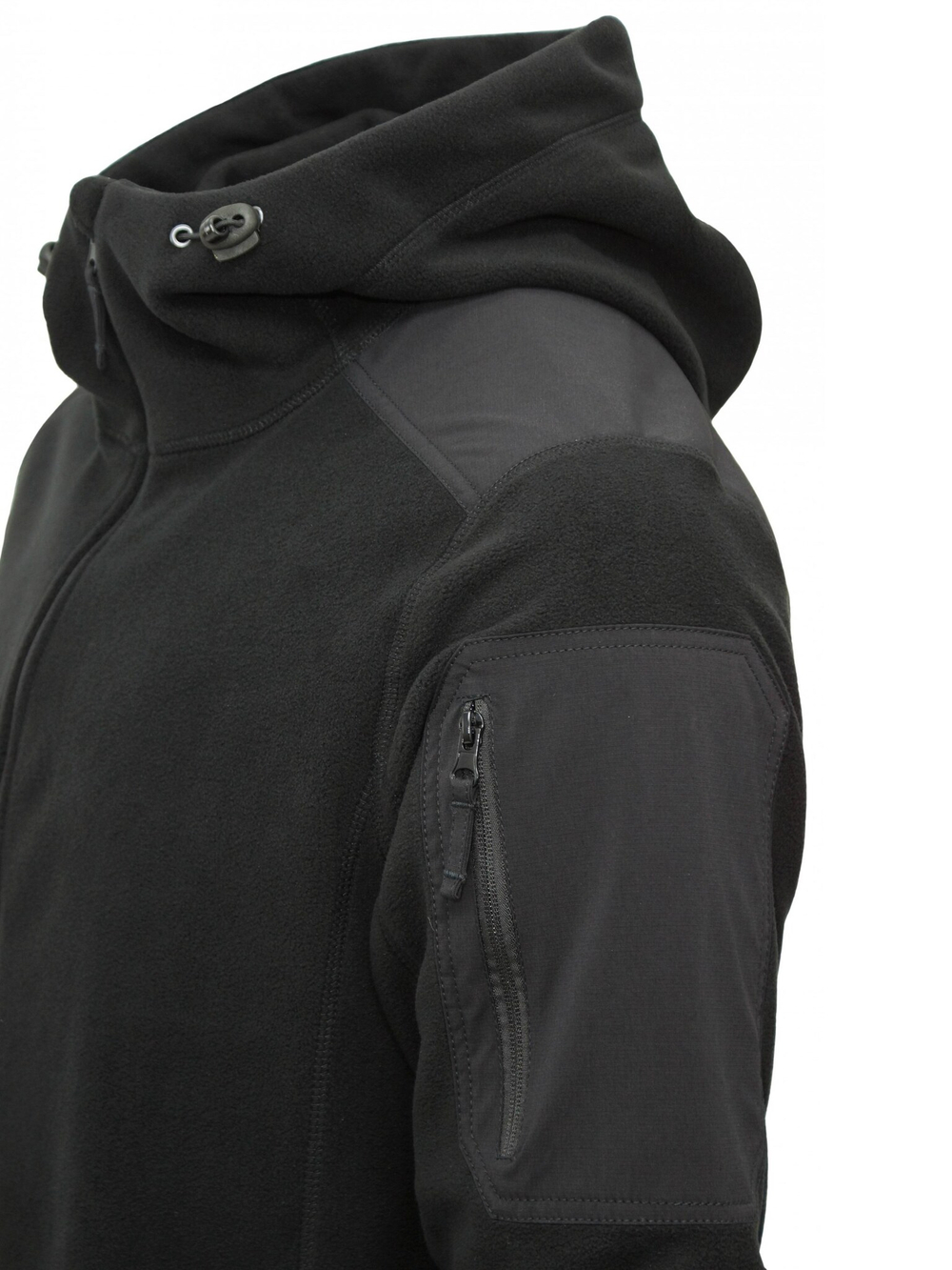 Толстовка мужская флисовая ДОЗОР Черная