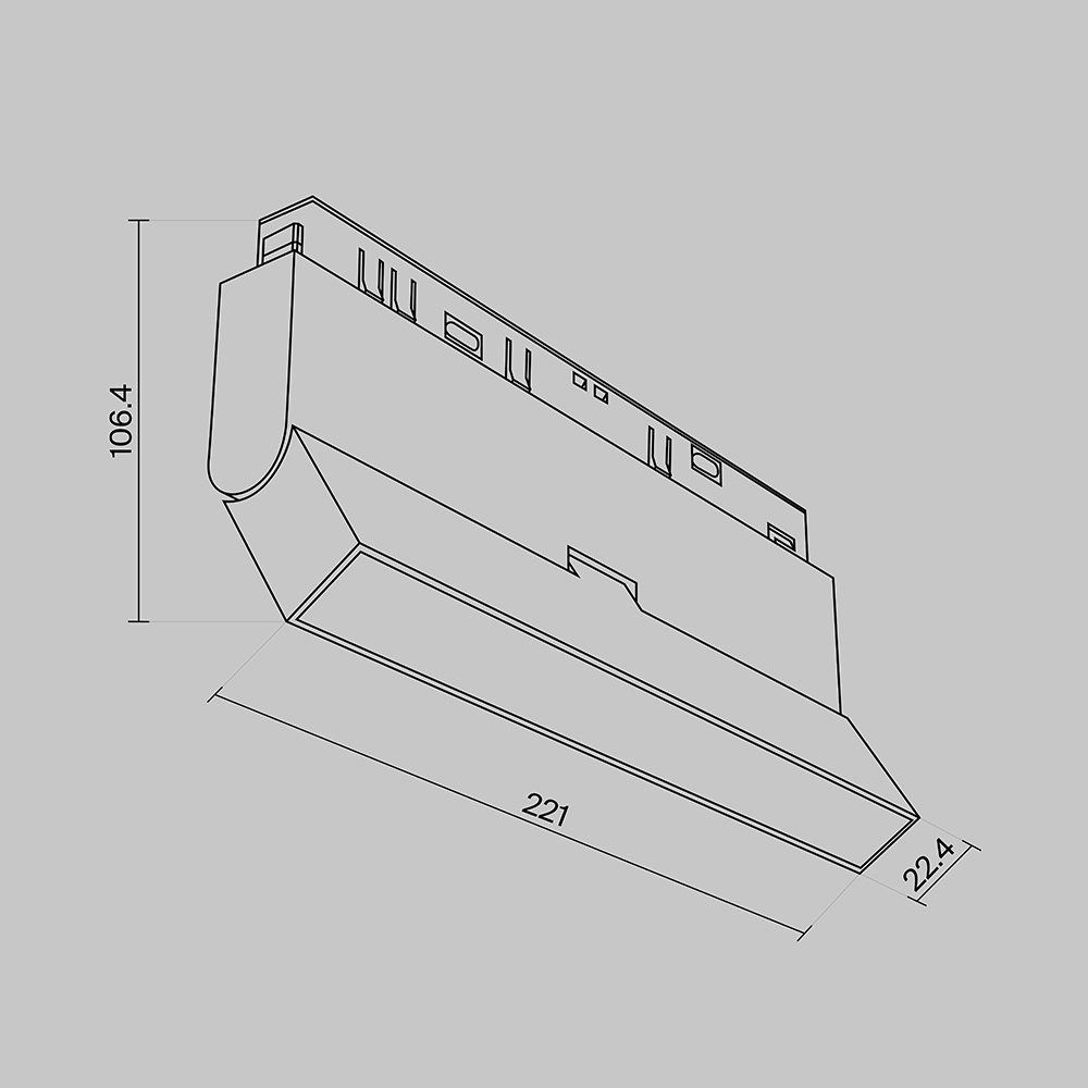 Трековый светильник Technical TR036-4-12WTW-DSZ-B