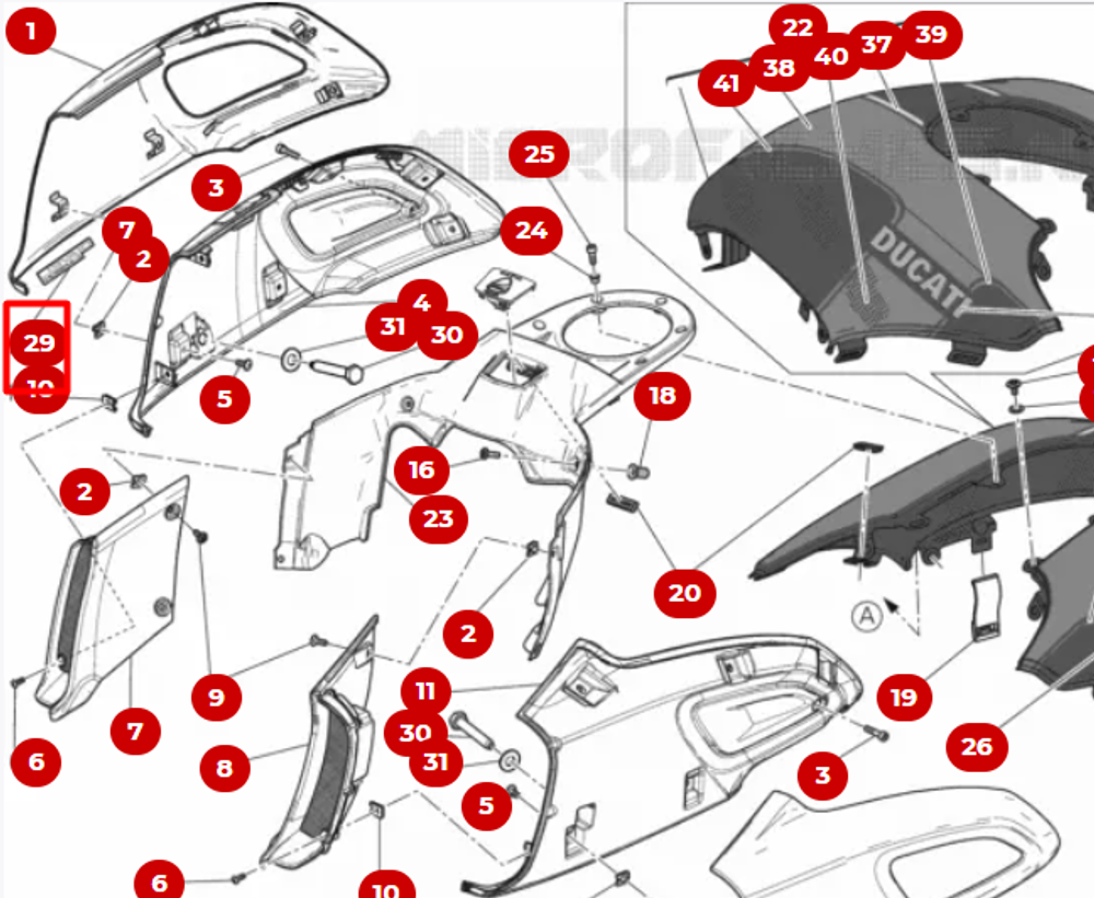 Ducati Эмблема Diavel Carbon 43815611A