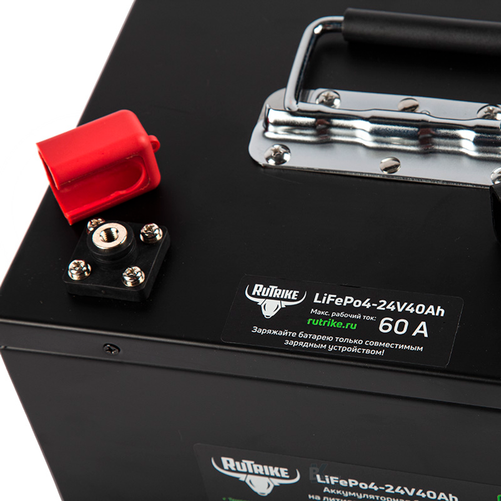 Литий-железо-фосфатный Аккумулятор RuTrike (LiFePo4) 24V40A/H(60A)