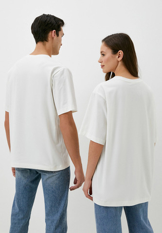 Футболка оверсайз унисекс "7.2.66 х ЭТЕРНА", цвет экрю