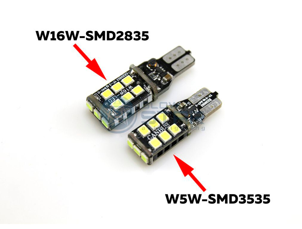Светодиодная лампа T10-3535-15SMD, 15W, Canbus, 1шт
