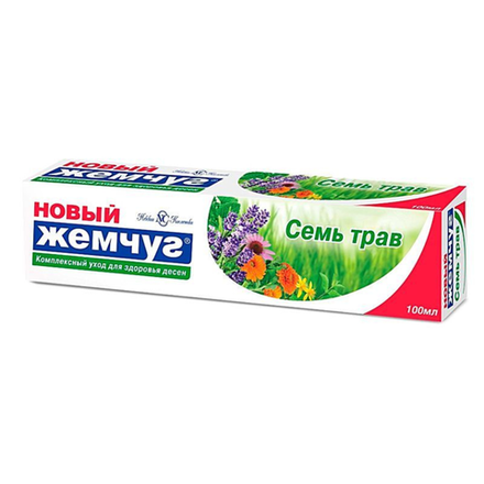 Зубная паста новый жемчуг семь трав 100 мл
