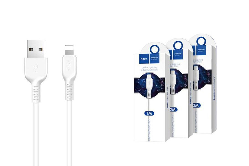 Кабель USB Lighting 2.4А HOCO X20 3-метр