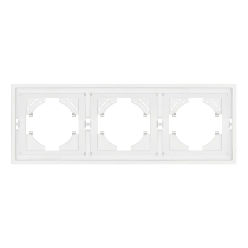 Рамка пластиковая FRM-TENDO-SFPL-3-WH (Arlight, Матовый белый) 054653