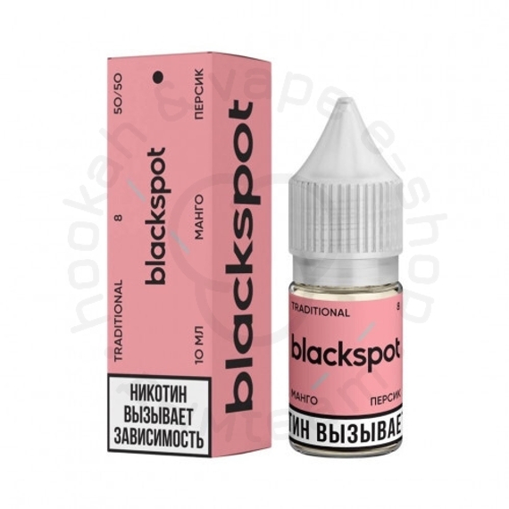 Жидкость для ЭСДН BLACKSPOT TRADITIONAL - «МАНГО - ПЕРСИК», 10 мл (М)