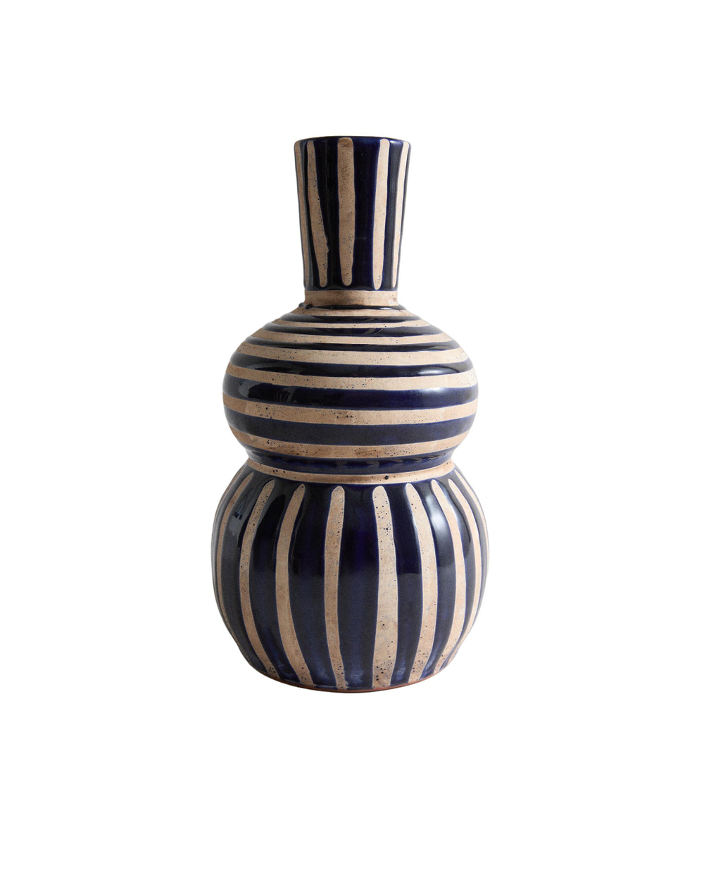 Zara Home Ваза из фаянса, цвет синий, 24 см