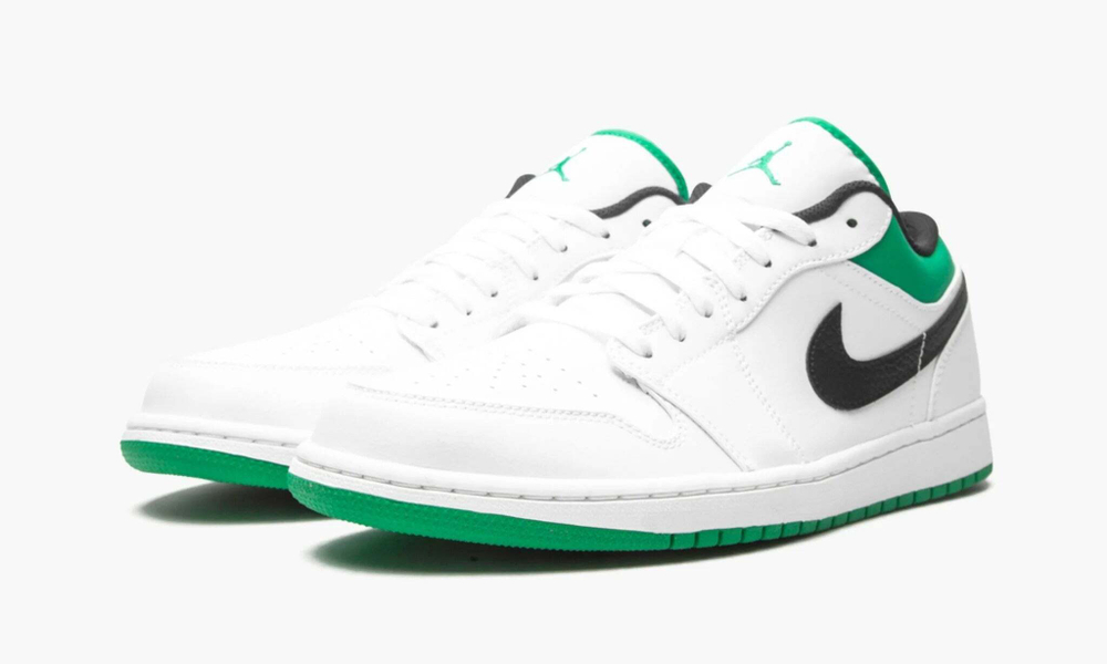 Air Jordan 1 Low "White / Lucky Green / Black"