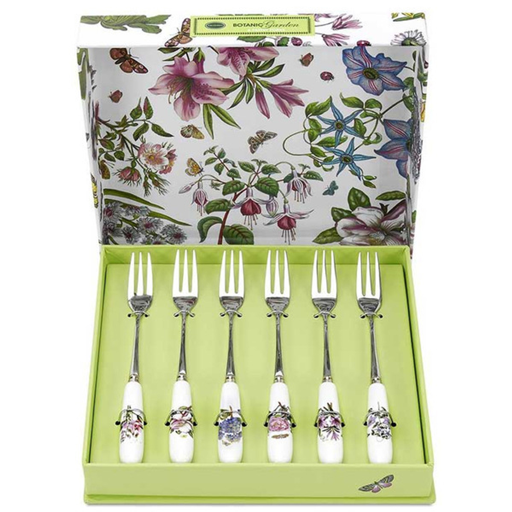 Набор вилок десертных 6шт 15см Portmeirion Ботанический сад подарочная коробка