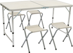 Набор кемпинговой мебели Ладога (стол+4 табурета), стол: 120х60см h71см, алюминий/МДФ, полиэстер, 40