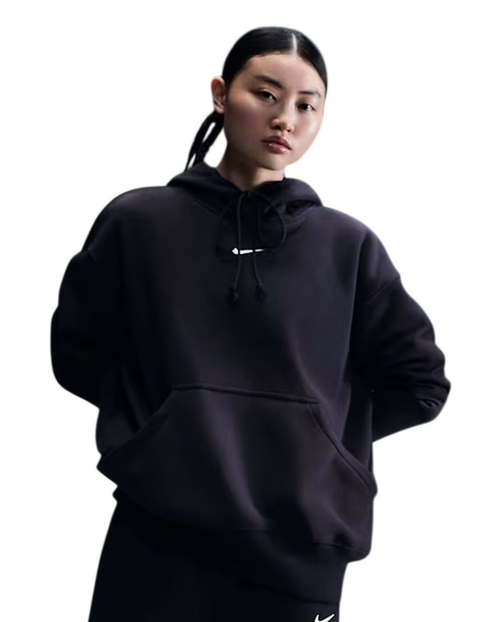 Женская теннисная куртка Nike Sportwear Phoenix Fleece - black/sail