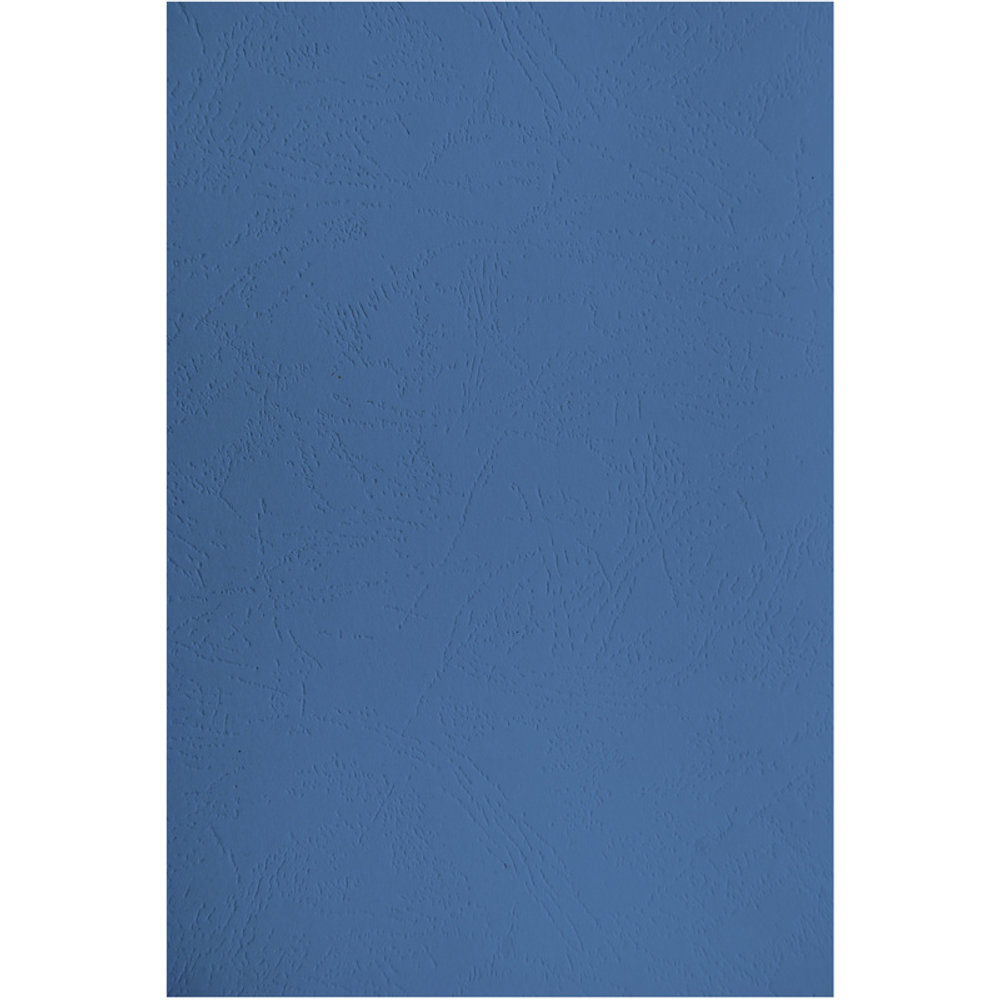 Обложка для переплета Silwerhof, А4 картон под кожу, 230 гр, синяя