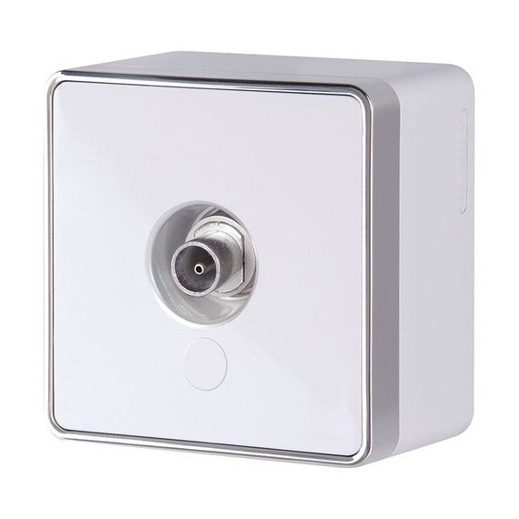 ТВ-розетка Werkel Gallant оконечная белая W5083001 4690389164712