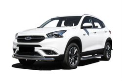 Защита переднего бампера (нержавейка) Chery Tiggo 7 (2016-2020) d57