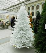 Искусственная ель «Изумрудная Белая» (Литая хвоя) 270 см / 2,7 м