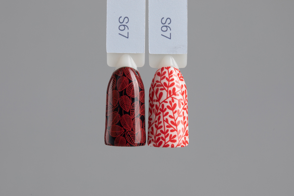 Лак для стемпинга Swanky Stamping S67, красная охра 6мл