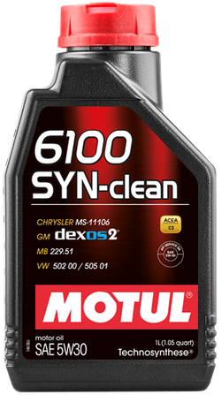 MOTUL 6100 SYN-CLEAN 5W30 (1л) VN Technosynthese моторное масло