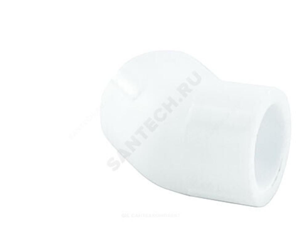 Угольник PP-R белый Дн 25х45гр PRO VALFEX 10107025-PRO