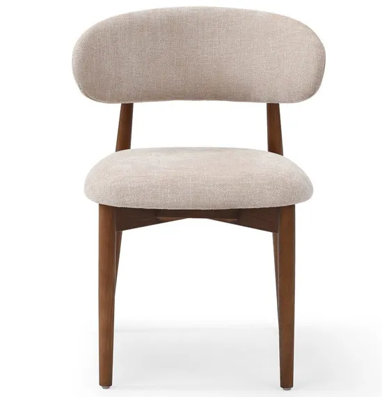 Стул Ando бежевый, ножки орех