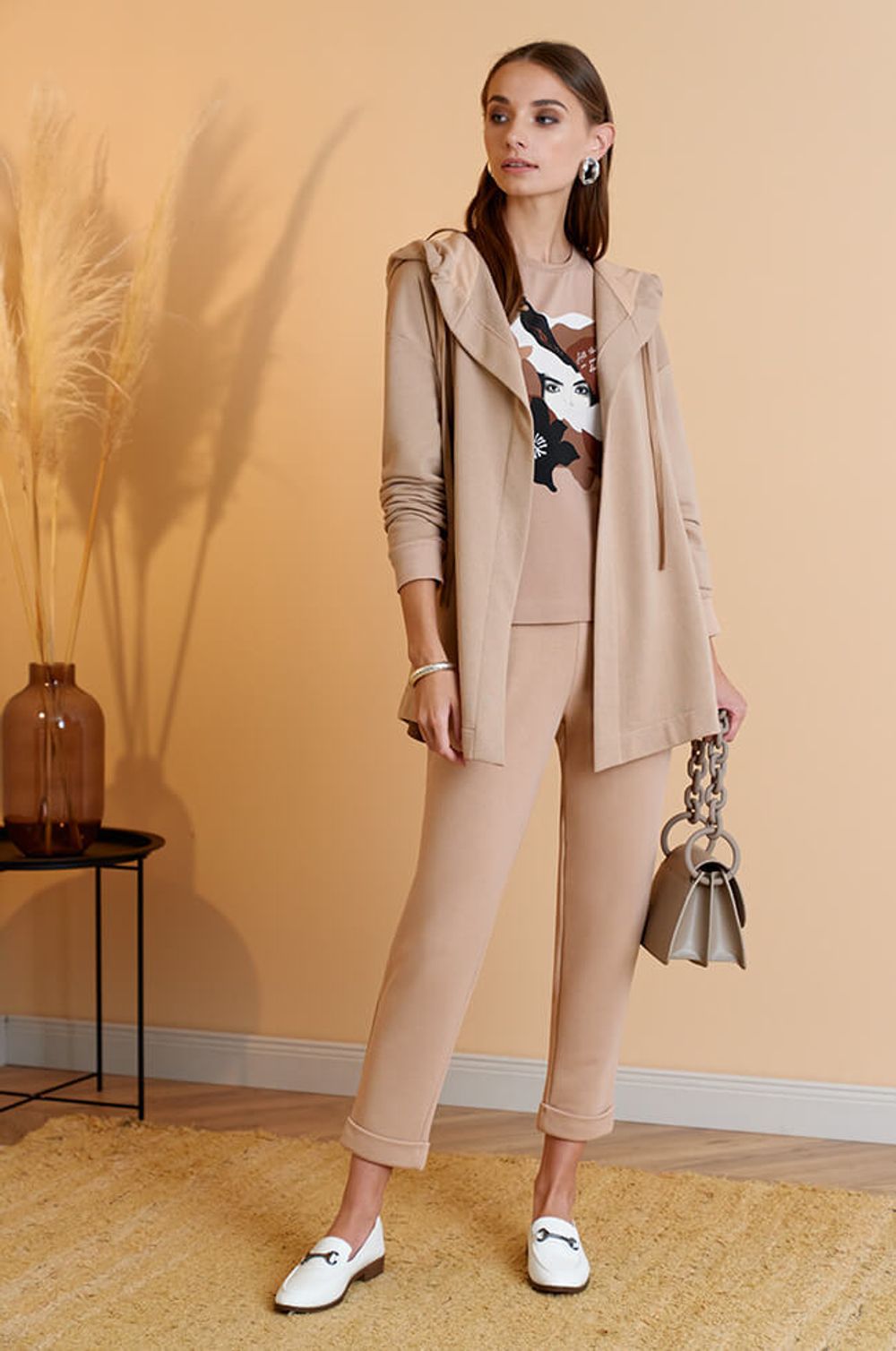 1784 Кардиган женский (латте)