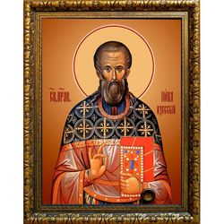 Иона Одесский праведный. Икона на холсте.