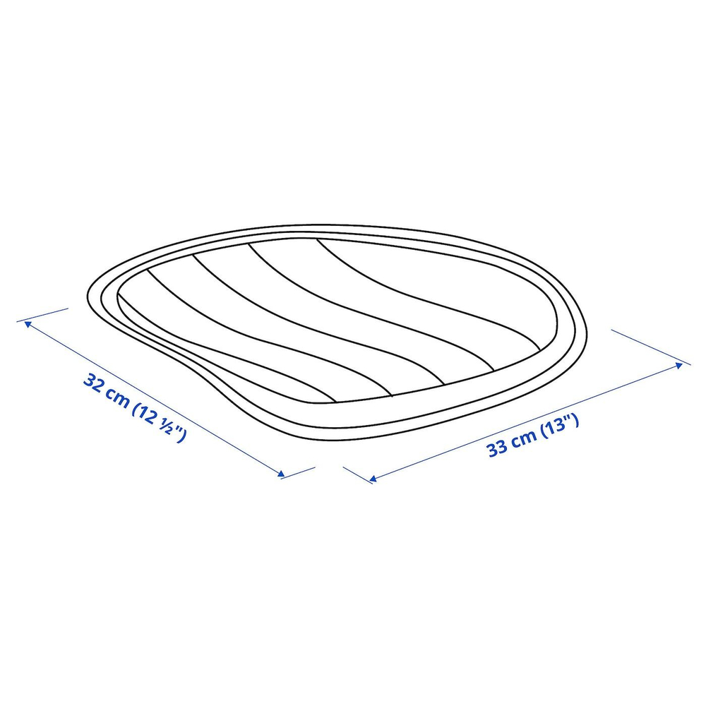IKEA PYNTEN  (ИКЕА ПЙНТЕН)  -  Подушка для детского офисного кресла, бирюзовая, 33x32 см