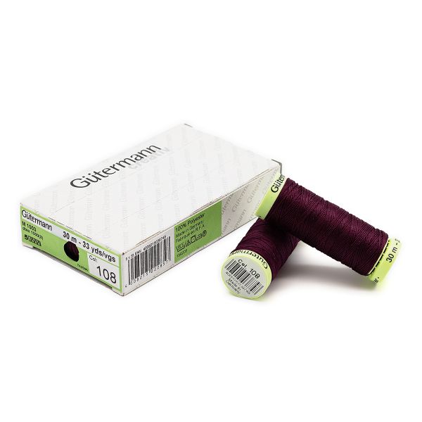Нитки отделочные Gutermann Top Stitch 30 (30 метров), 5 кат. | 108 слива